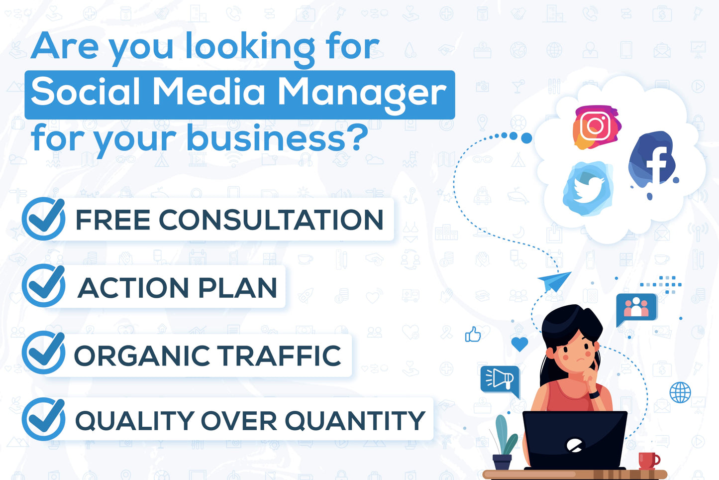 30 Day FB & IG Organic Reach Managment Package